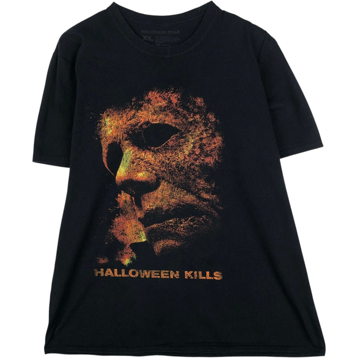 HALLOWEEN KILLS Movie T-Shirt (Men's XL equivalent) cotton black type Vintage Second Hand