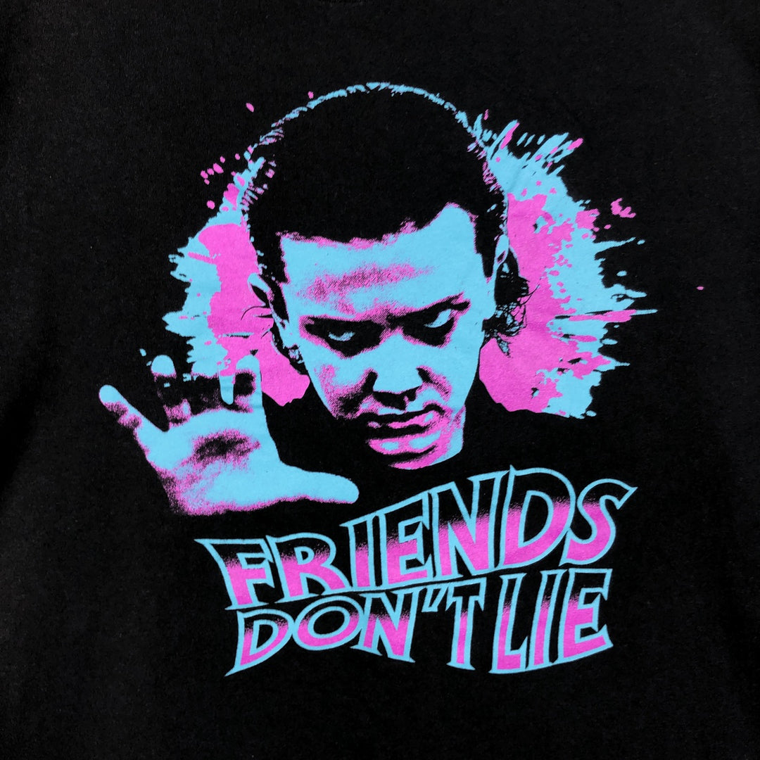 STRANGER THINGS Stranger Things Movie T-shirt Men's XL size cotton black type Vintage Second Hand