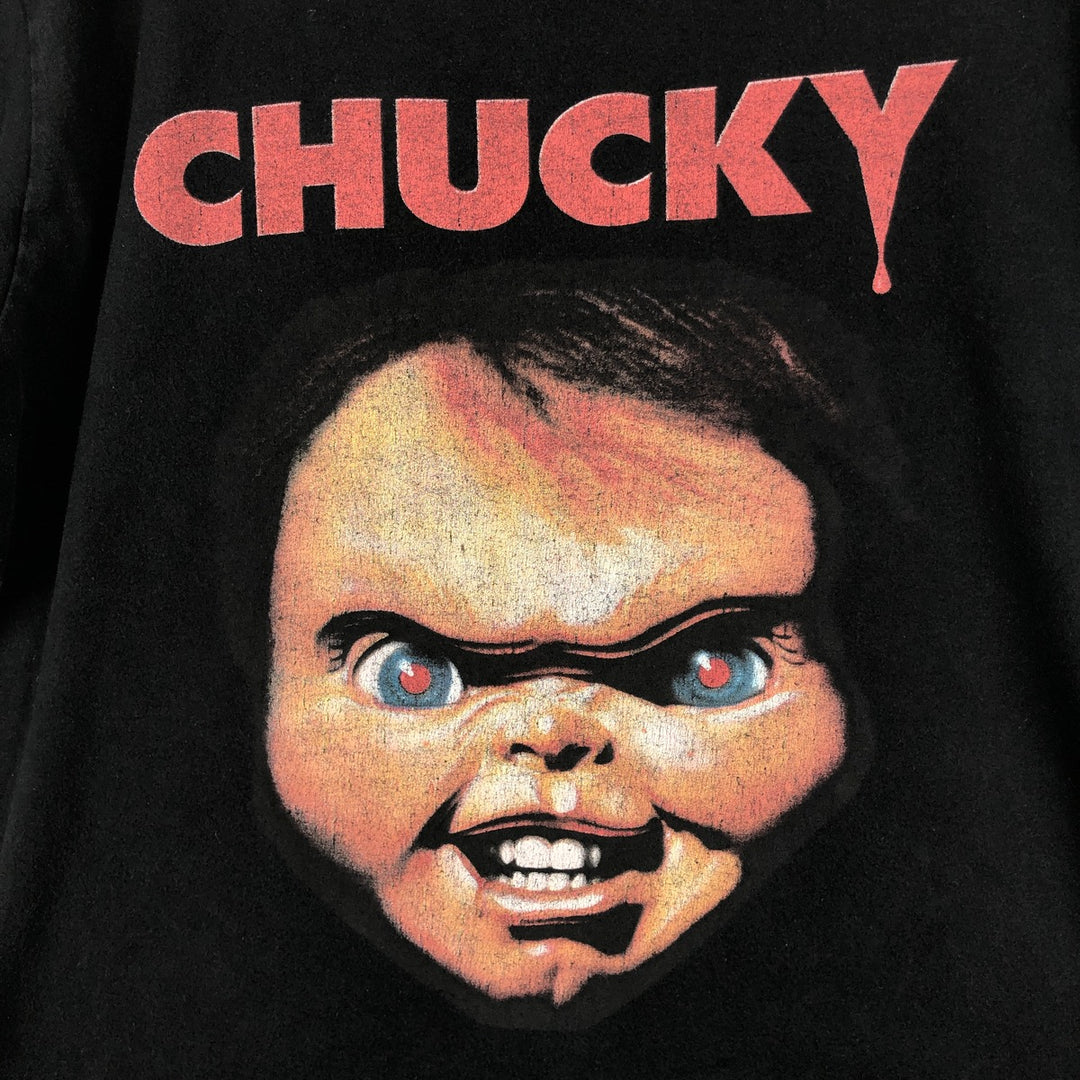 CHILD'S PLAY CHUCKY Movie T-Shirt (Men's Size L) cotton black type Vintage Second Hand