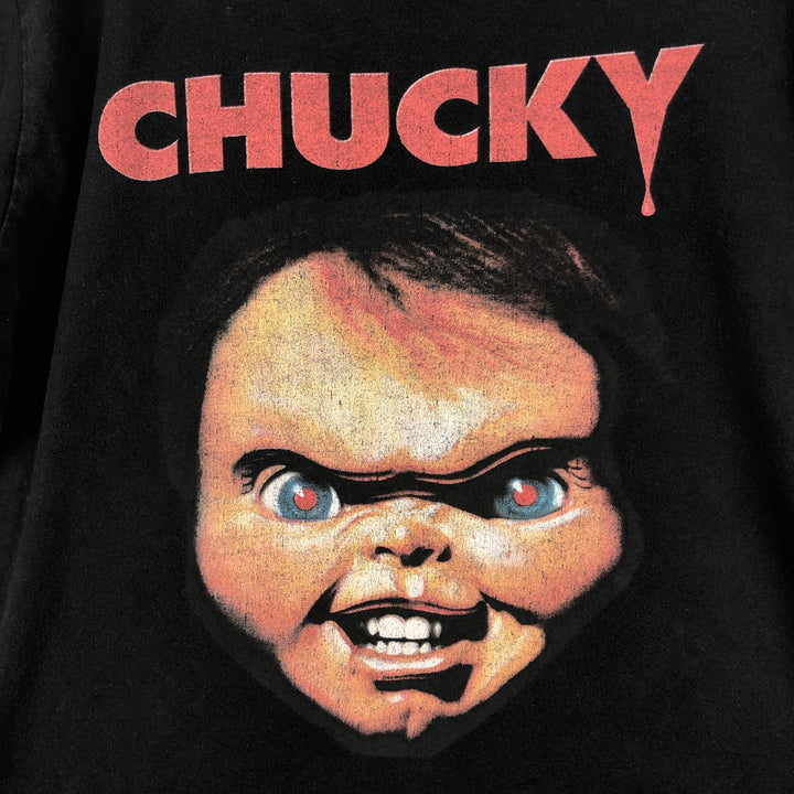 CHILD'S PLAY CHUCKY Movie T-Shirt (Men's Size L) cotton black type Vintage Second Hand