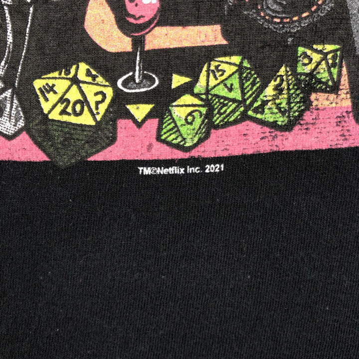 STRANGER THINGS Stranger Things Movie T-shirt Men's S size unclear black type Vintage Second Hand