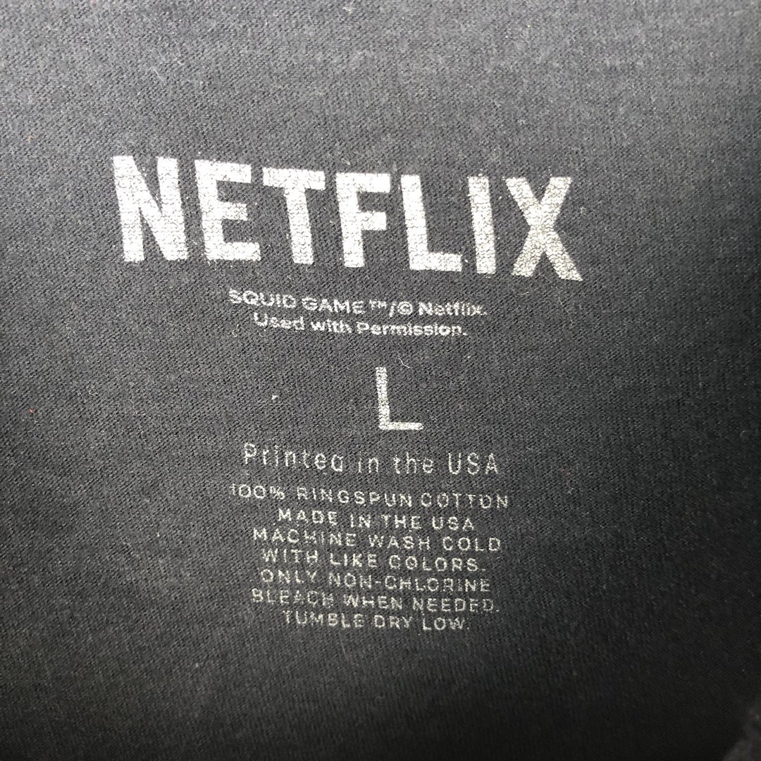 STRANGER THINGS Movie T-Shirt, Made in USA, Men's Size L (approx.) cotton black type Vintage Second Hand