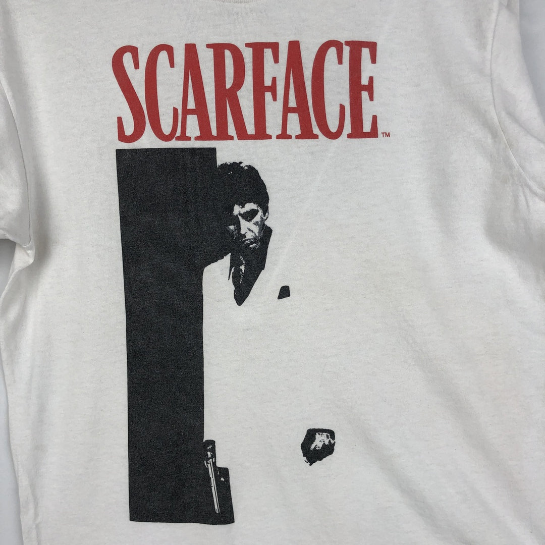 Scarface Movie T-shirt, Men's M size cotton white type Vintage Second Hand