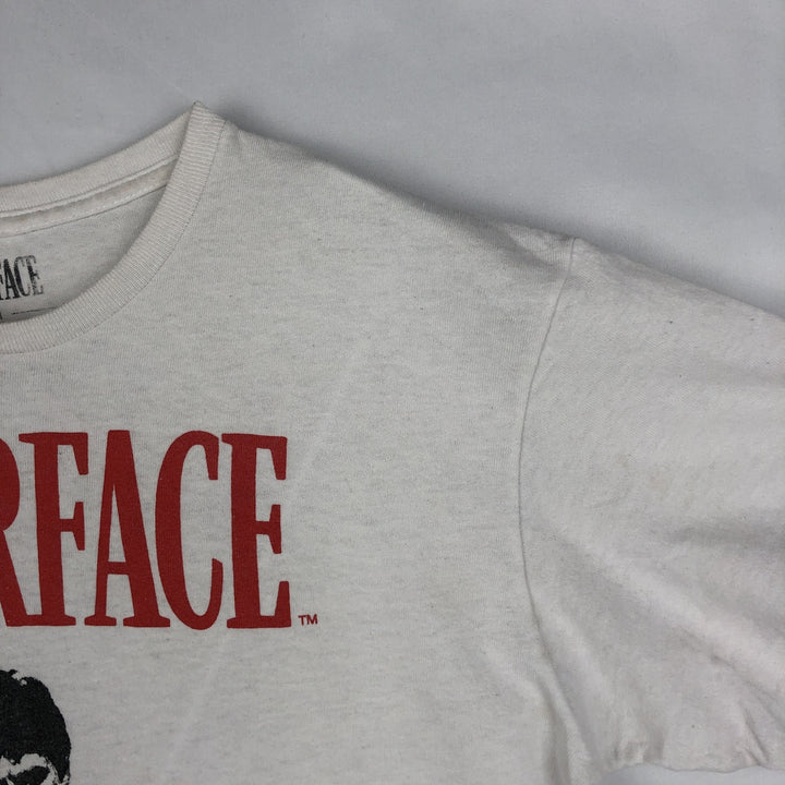 Scarface Movie T-shirt, Men's M size cotton white type Vintage Second Hand