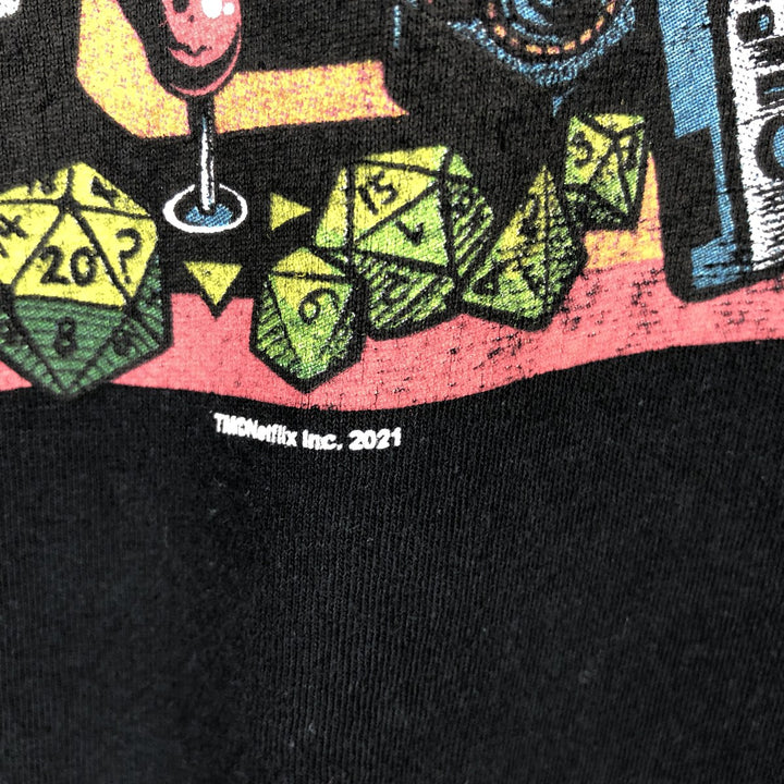 STRANGER THINGS Stranger Things Movie T-shirt Men's M size unclear black type Vintage Second Hand