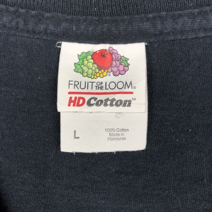 Fruit of the Loom FRUIT OF THE LOOM THE WALKING DEAD Walking Dead Movie T-shirt Men's L size cotton black type Vintage Second Hand