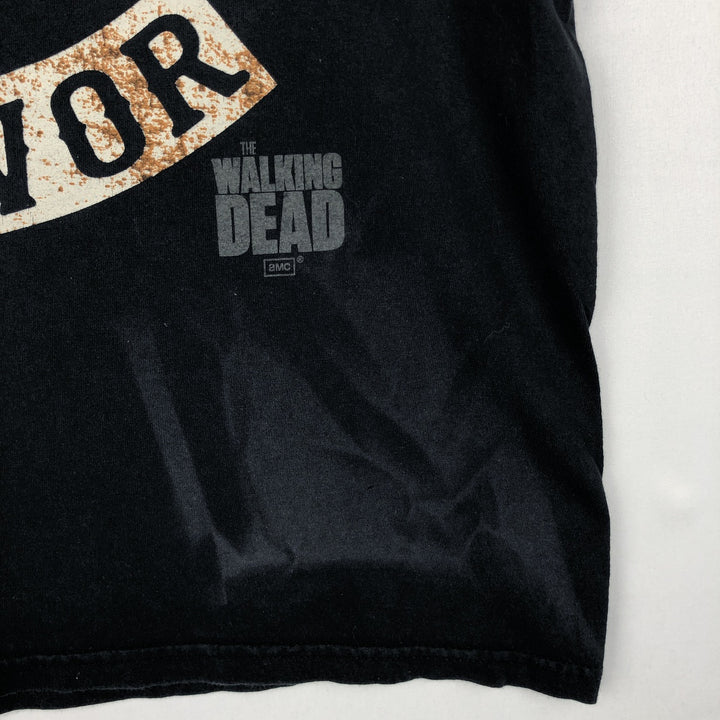 Fruit of the Loom FRUIT OF THE LOOM THE WALKING DEAD Walking Dead Movie T-shirt Men's L size cotton black type Vintage Second Hand