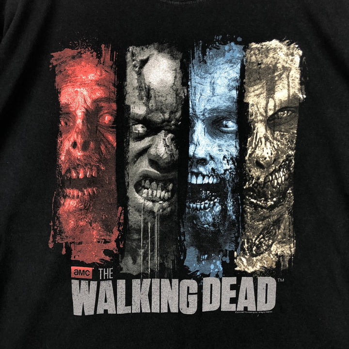 Jerzees THE WALKING DEAD Movie T-shirt for men, equivalent to XXL cotton black type Vintage Second Hand