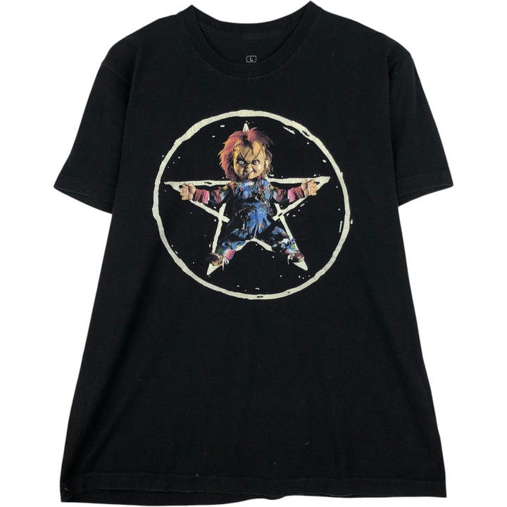 Ripple Junction CHILD'S PLAY CHUCKY Movie T-Shirt (Men's Size L) cotton black type Vintage Second Hand