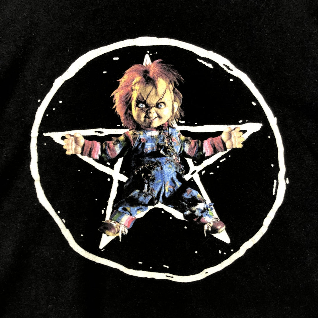Ripple Junction CHILD'S PLAY CHUCKY Movie T-Shirt (Men's Size L) cotton black type Vintage Second Hand