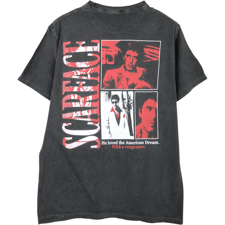 Scarface Movie T-shirt, Men's L size cotton Charcoal Vintage Second Hand
