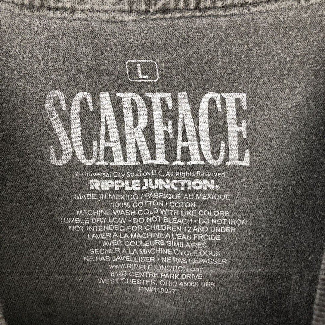 Scarface Movie T-shirt, Men's L size cotton Charcoal Vintage Second Hand