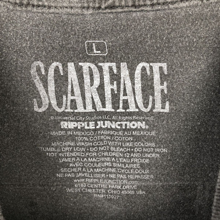 Scarface Movie T-shirt, Men's L size cotton Charcoal Vintage Second Hand