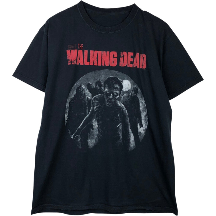 THE WALKING DEAD The Walking Dead Movie T-shirt Men's M size unclear black type Vintage Second Hand