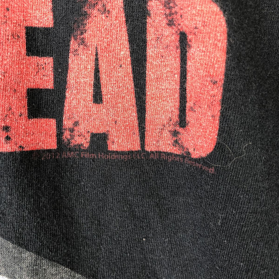THE WALKING DEAD The Walking Dead Movie T-shirt Men's M size unclear black type Vintage Second Hand