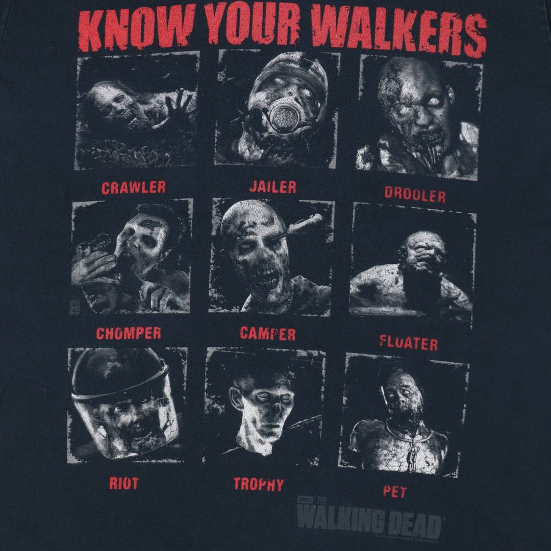 Gildan THE WALKING DEAD Movie T-shirt for men, size L cotton black type Vintage Second Hand