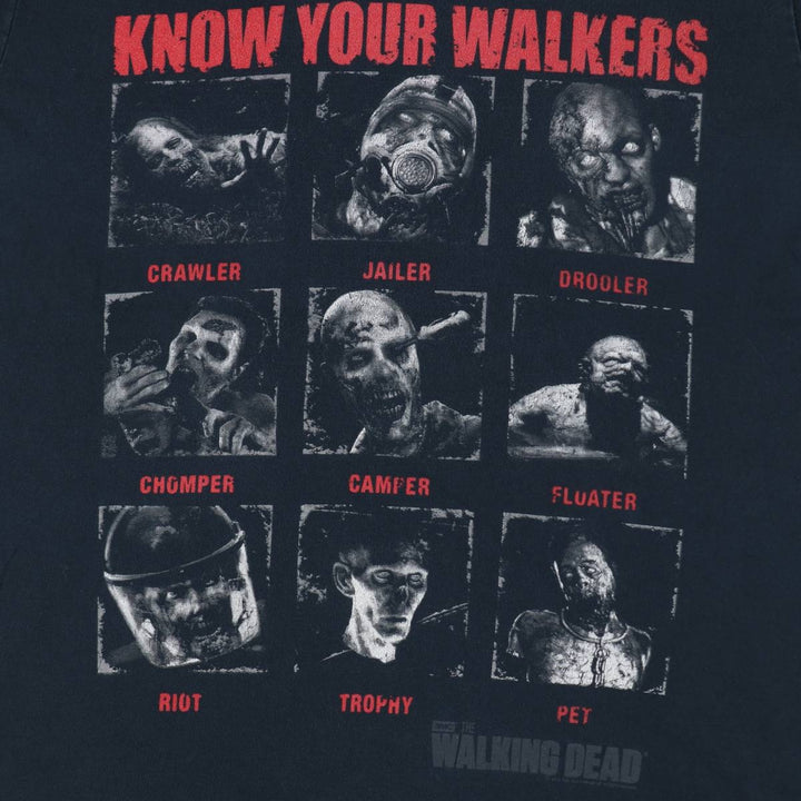 Gildan THE WALKING DEAD Movie T-shirt for men, size L cotton black type Vintage Second Hand