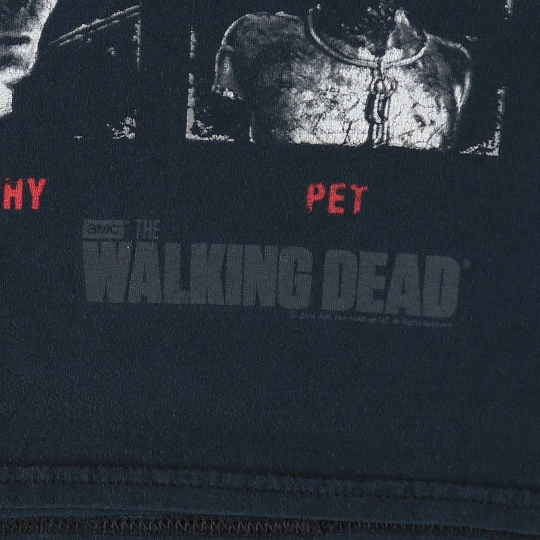 Gildan THE WALKING DEAD Movie T-shirt for men, size L cotton black type Vintage Second Hand