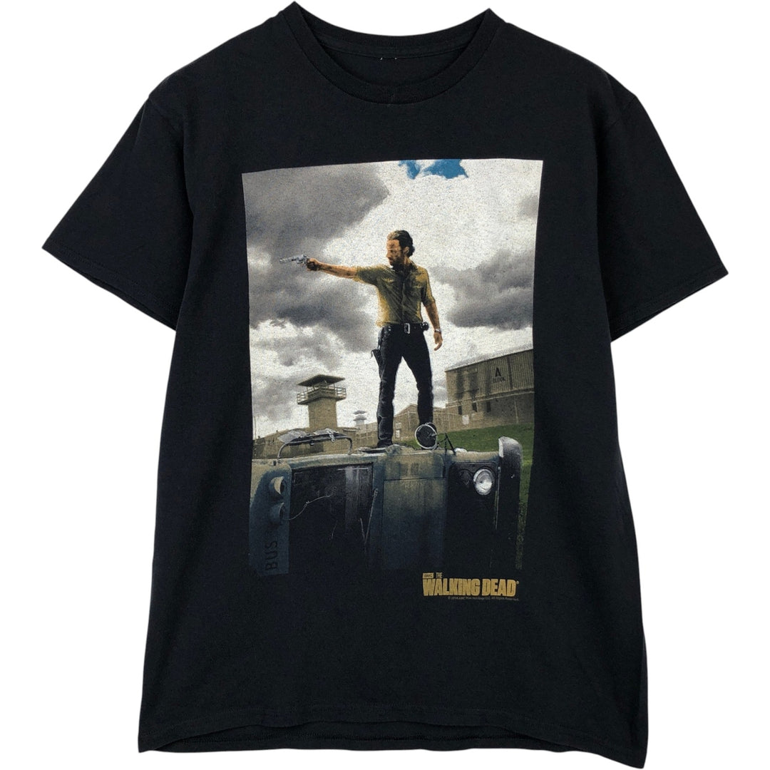 THE WALKING DEAD Rick Grimes Movie T-Shirt (Men's Size M) cotton black type Vintage Second Hand
