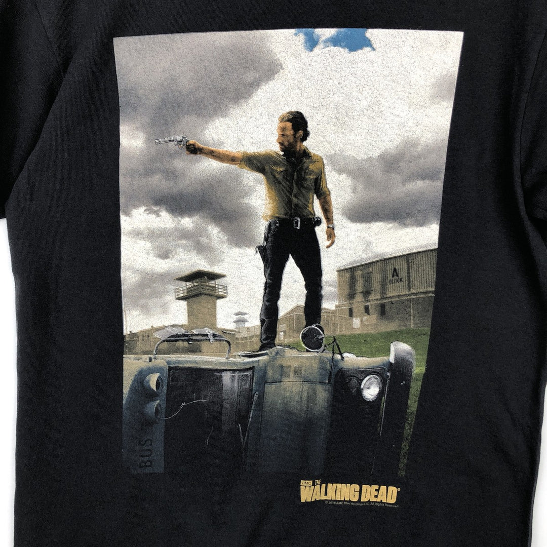THE WALKING DEAD Rick Grimes Movie T-Shirt (Men's Size M) cotton black type Vintage Second Hand