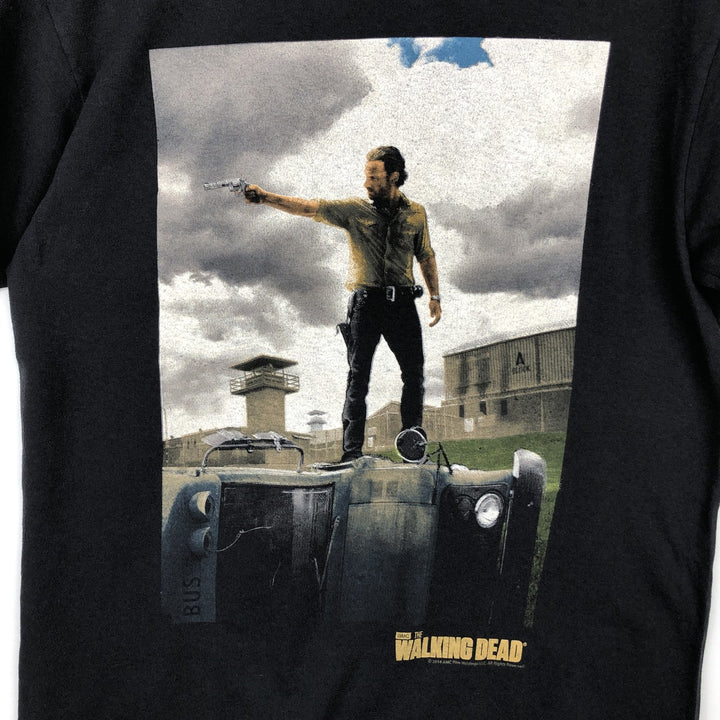 THE WALKING DEAD Rick Grimes Movie T-Shirt (Men's Size M) cotton black type Vintage Second Hand