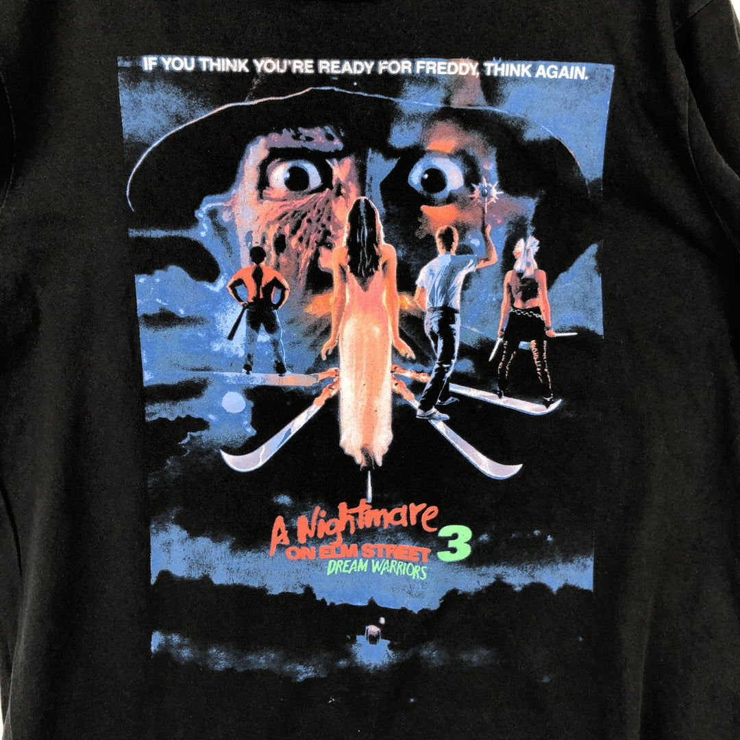 A Nightmare on Elm Street Movie T-Shirt (Men's Size L) cotton black type Vintage Second Hand