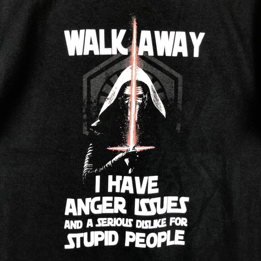 Fruit of the Loom Star Wars Kylo Ren Movie T-Shirt (Men's Size L) cotton black type Vintage Second Hand