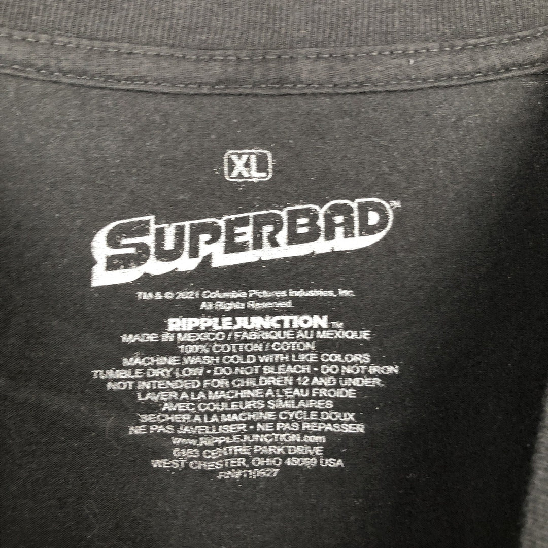 SUPER BAD (Super Bad Virgin Wars) Movie T-Shirt, Men's XL (approx.) cotton black type Vintage Second Hand