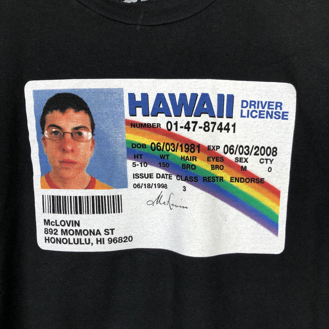SUPER BAD (Super Bad Virgin Wars) Movie T-Shirt, Men's XL (approx.) cotton black type Vintage Second Hand