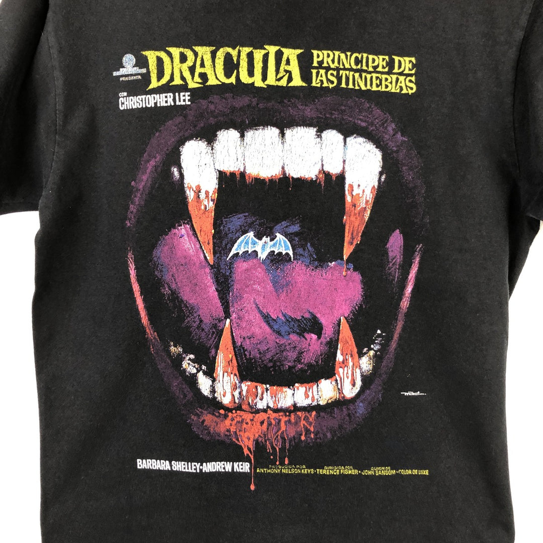 DRACULA (Dracula) Movie T-Shirt - Men's Size M unclear black type Vintage Second Hand