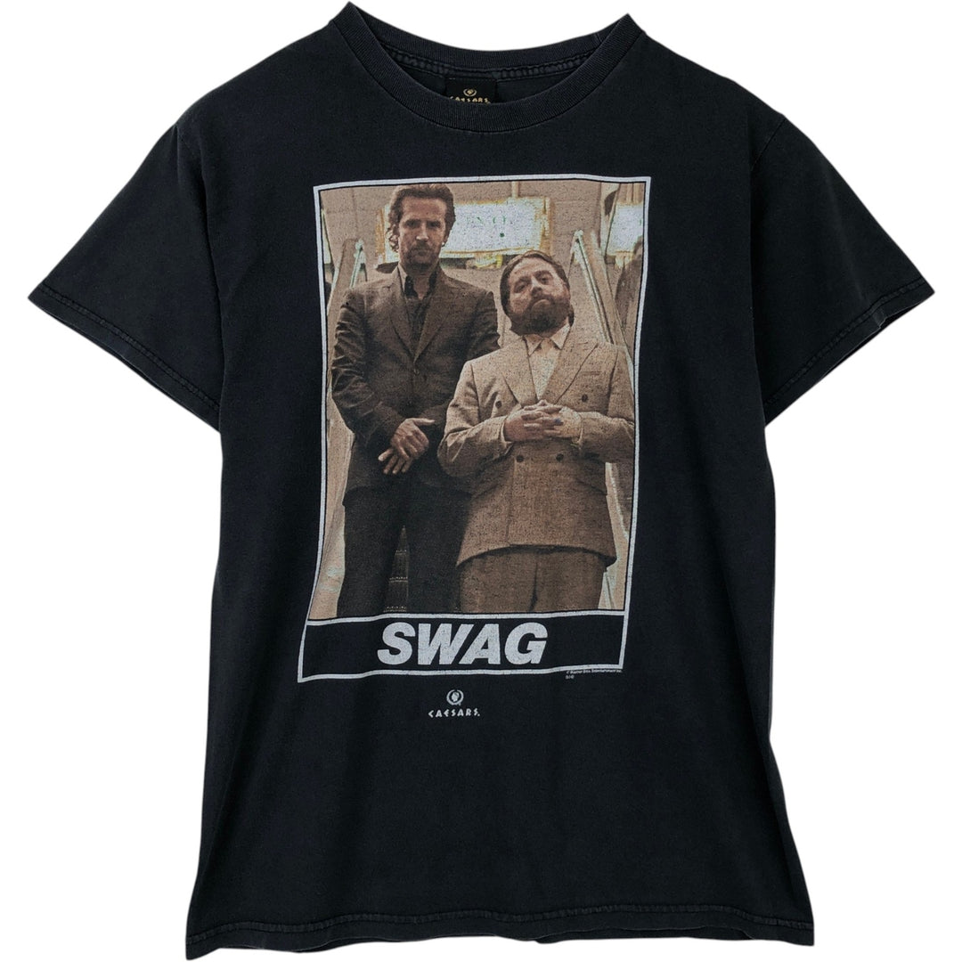 Caesars The Hangover Movie T-Shirt (Men's Size M) cotton black type Vintage Second Hand