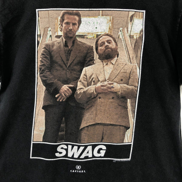 Caesars The Hangover Movie T-Shirt (Men's Size M) cotton black type Vintage Second Hand