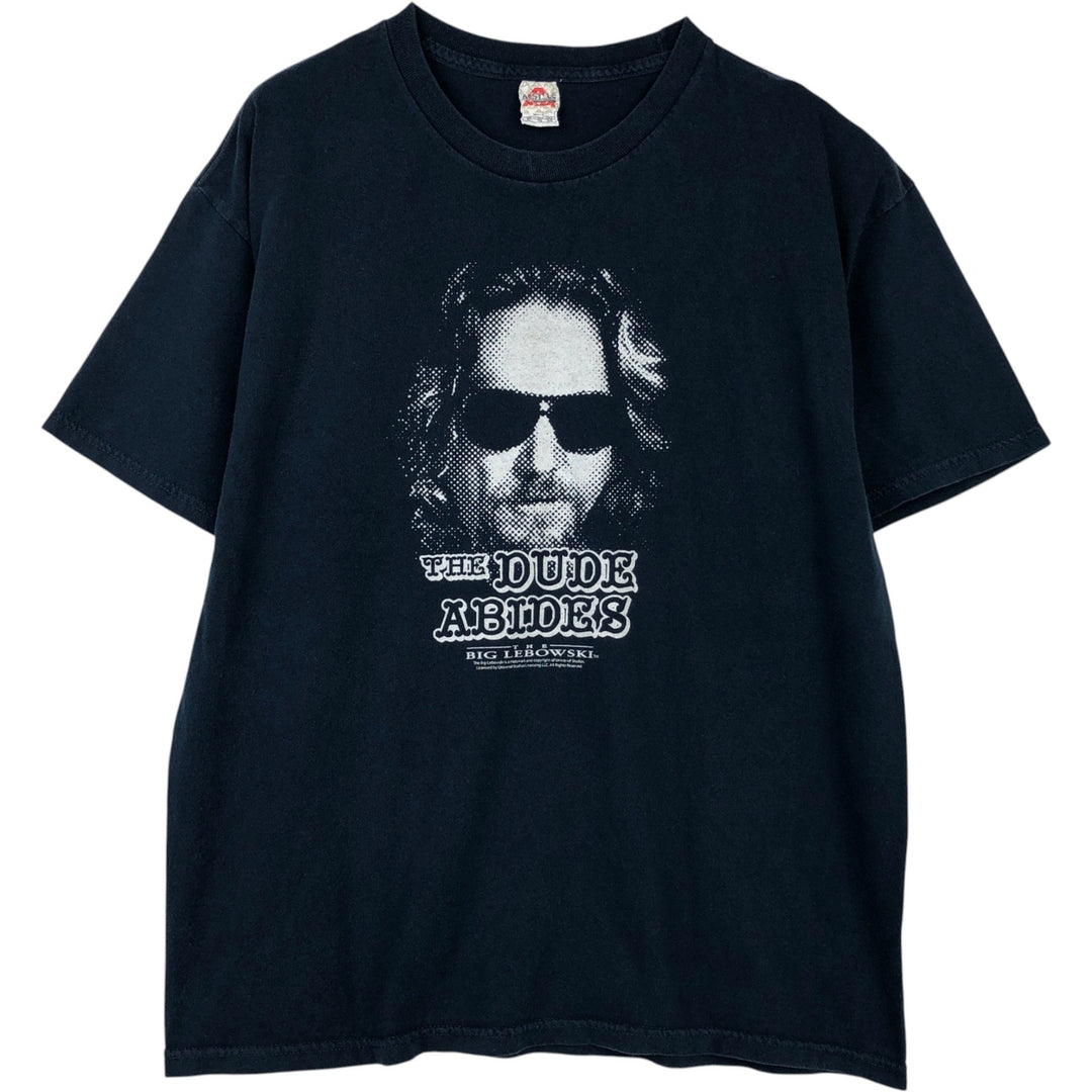 ALSTYLE The Big Lebowski Movie T-shirt (Men's XL equivalent) cotton navy blue type Vintage Second Hand
