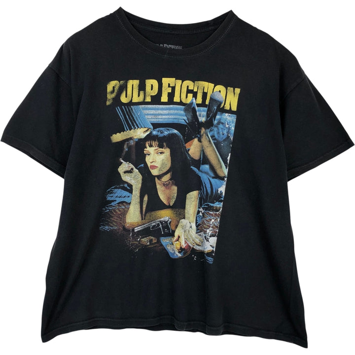 PULP FICTION Pulp Fiction Movie T-shirt Men's XL size cotton black type Vintage Second Hand