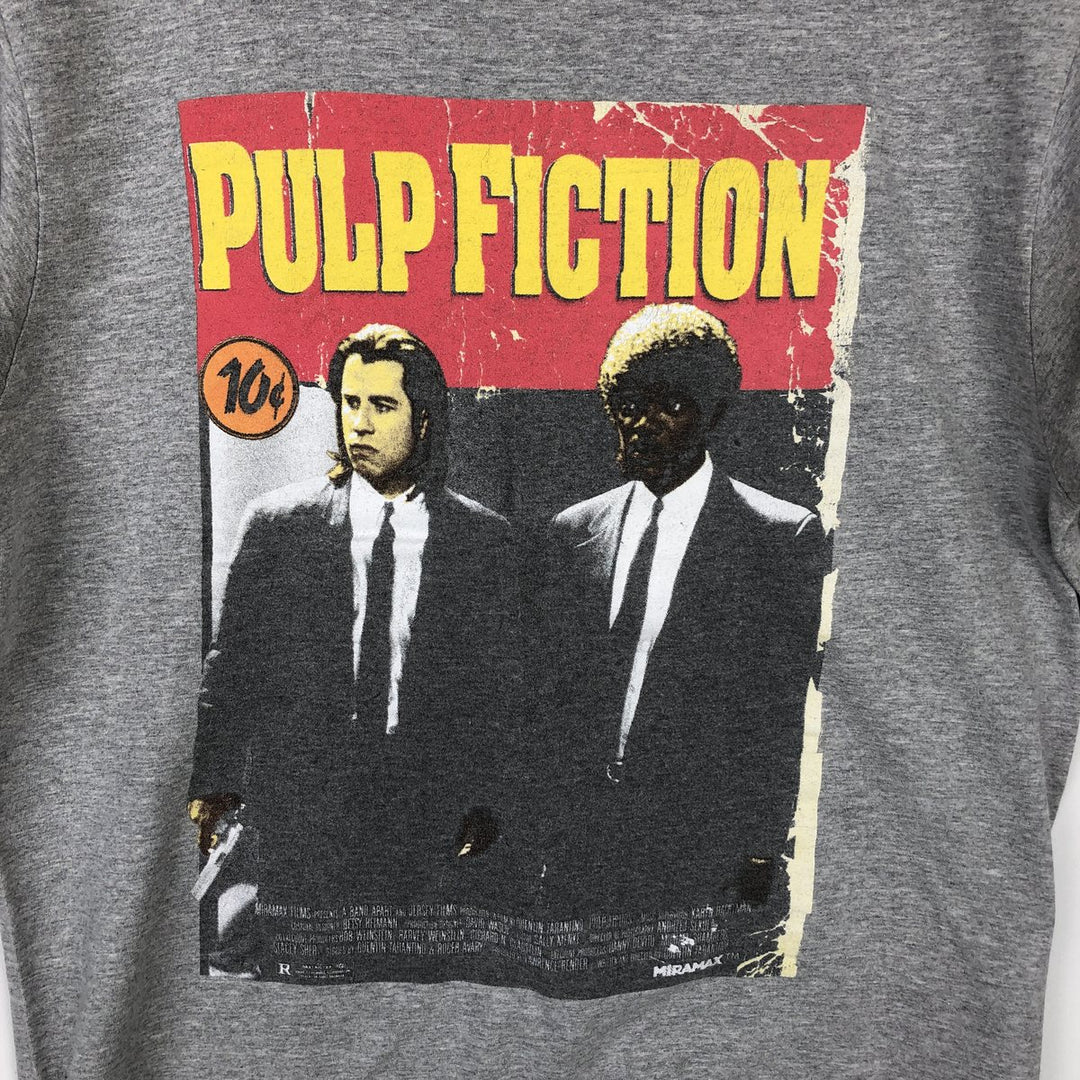 PULP FICTION Pulp Fiction Movie T-shirt Men's L size cotton gray type Vintage Second Hand