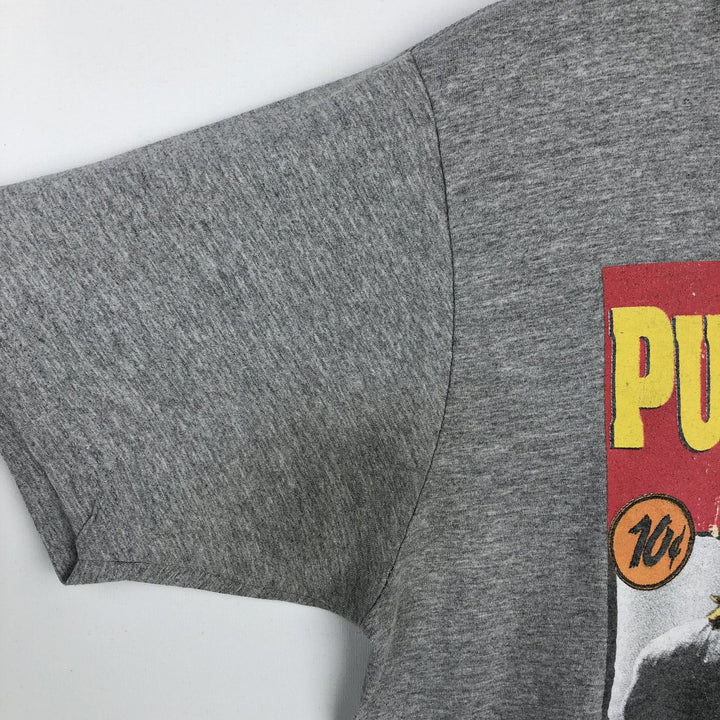 PULP FICTION Pulp Fiction Movie T-shirt Men's L size cotton gray type Vintage Second Hand