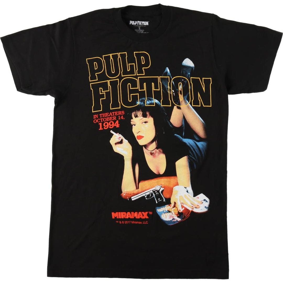 PULP FICTION Pulp Fiction Movie T-shirt Men's S size cotton black type Vintage Second Hand
