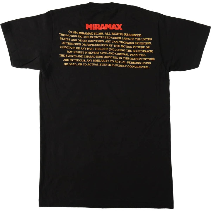 PULP FICTION Pulp Fiction Movie T-shirt Men's S size cotton black type Vintage Second Hand