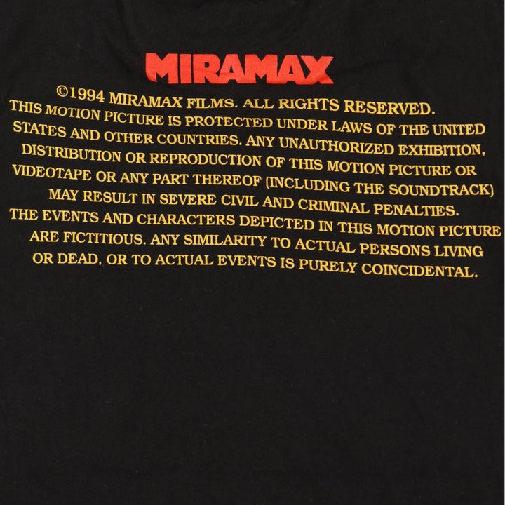 PULP FICTION Pulp Fiction Movie T-shirt Men's S size cotton black type Vintage Second Hand