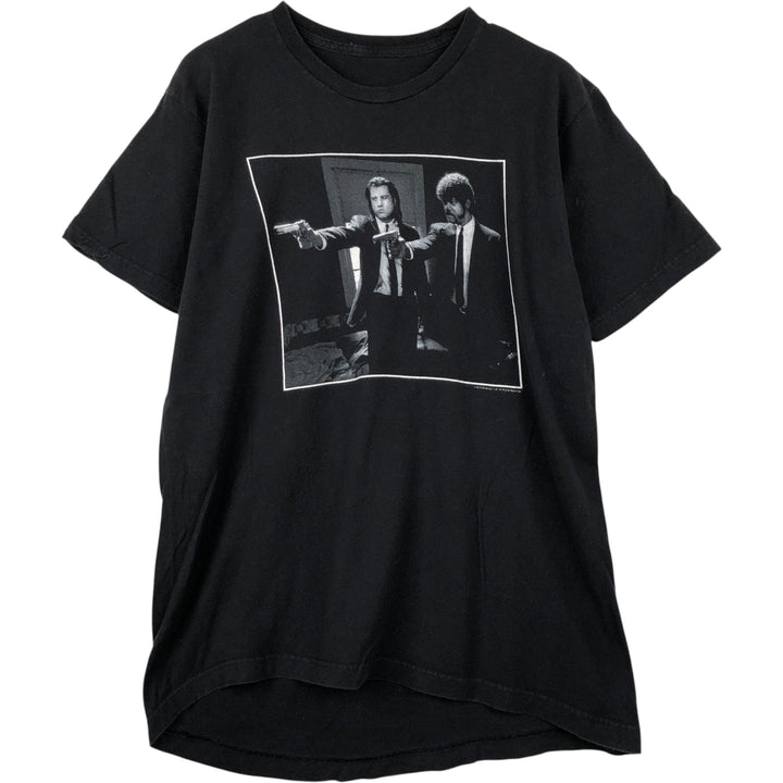 PULP FICTION Pulp Fiction Movie T-shirt Men's M size unclear black type Vintage Second Hand