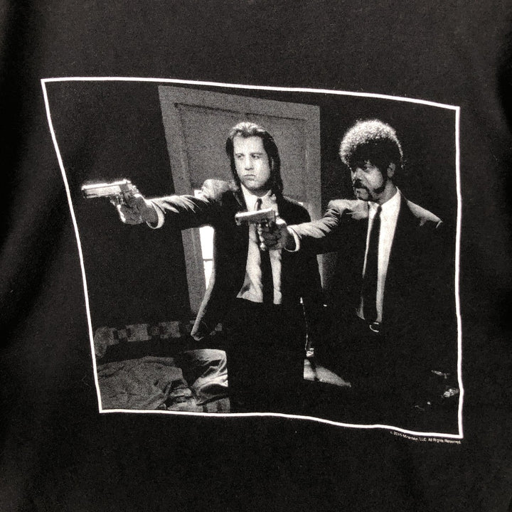 PULP FICTION Pulp Fiction Movie T-shirt Men's M size unclear black type Vintage Second Hand