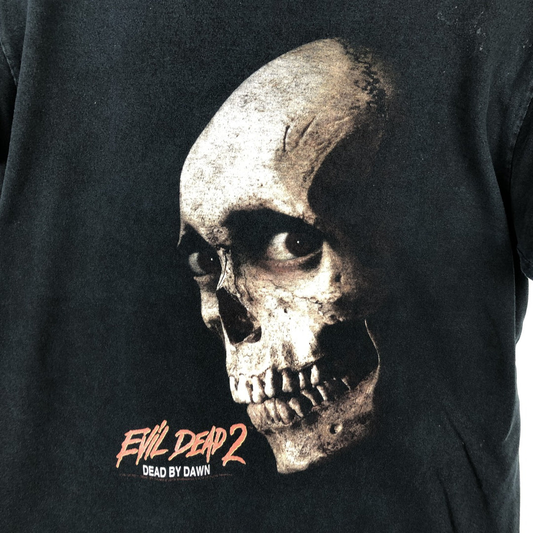 Gildan Evil Dead II Movie T-Shirt (Men's Size M) cotton black type Vintage Second Hand