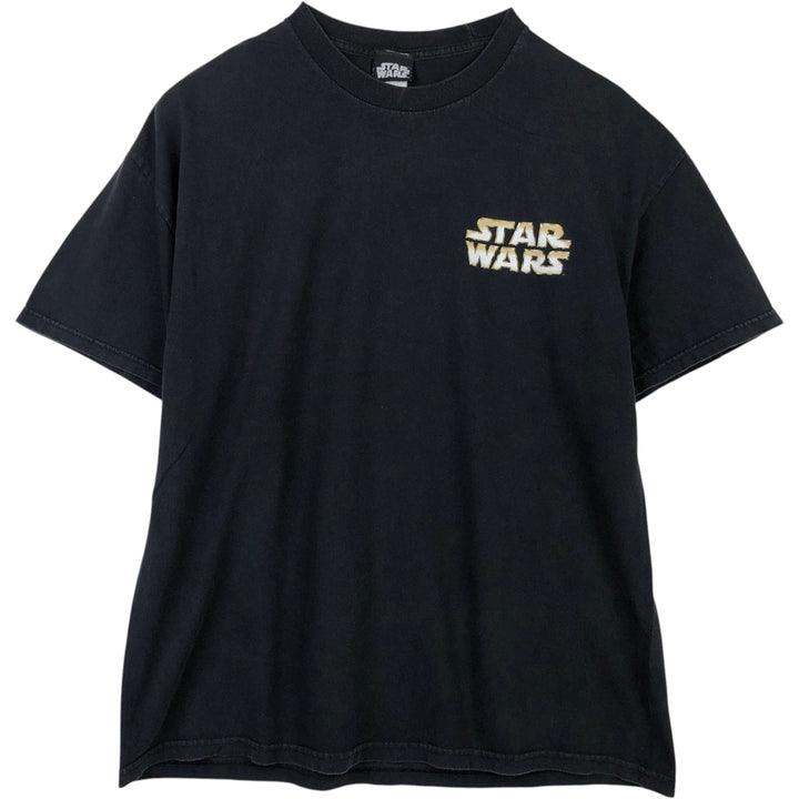 STAR WARS Star Wars Movie T-shirt Men's XL size cotton black type Vintage Second Hand