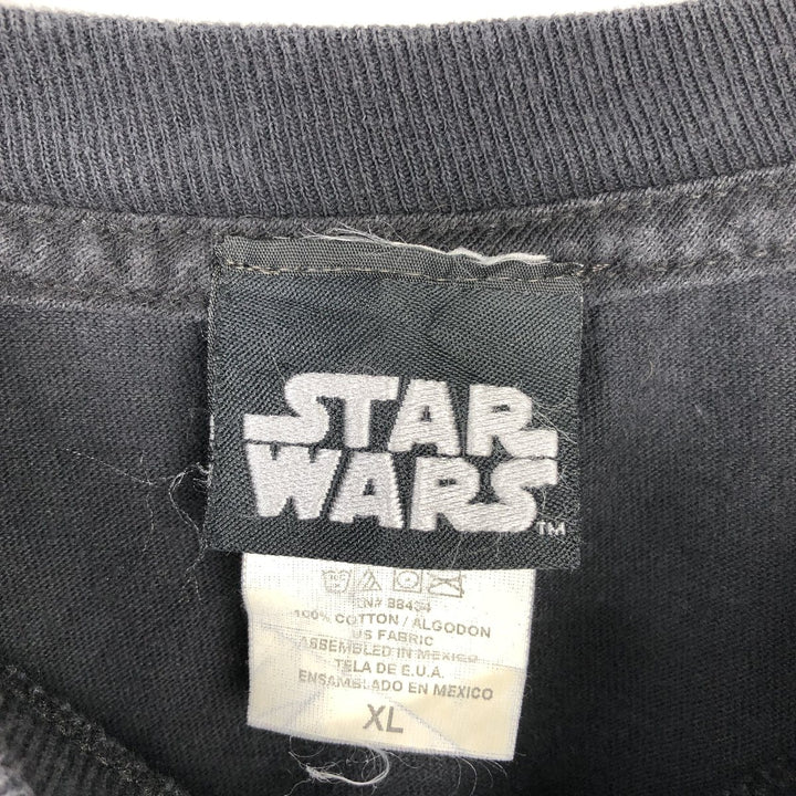 STAR WARS Star Wars Movie T-shirt Men's XL size cotton black type Vintage Second Hand