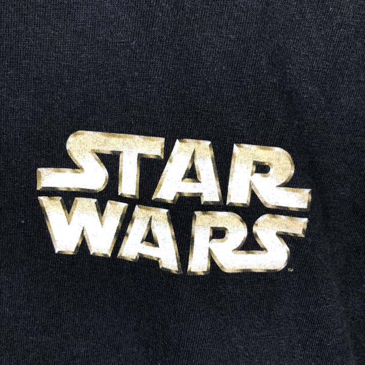 STAR WARS Star Wars Movie T-shirt Men's XL size cotton black type Vintage Second Hand