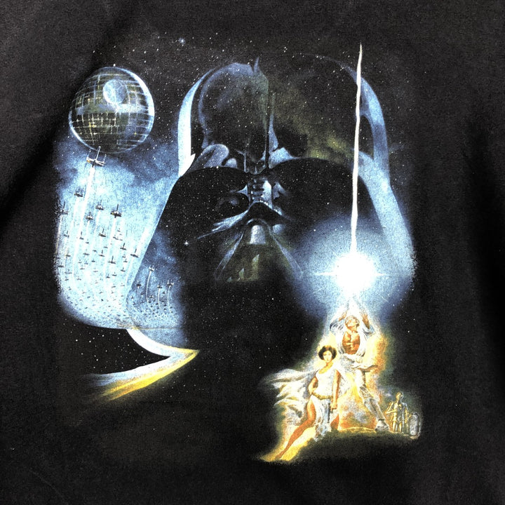 STAR WARS Star Wars Movie T-shirt Men's XL size cotton black type Vintage Second Hand