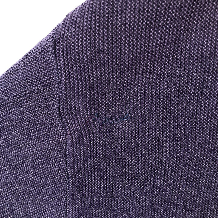 1970'S Sportswear Knit Cardigan, Men's Size L (approx.), Vintage unclear purple type Vintage Second Hand