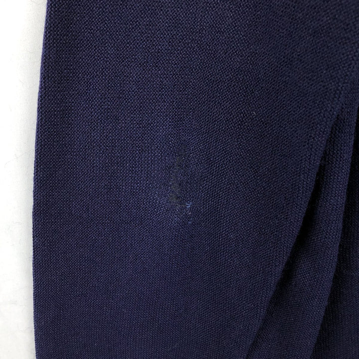 Vintage 90'S DAVID TAYLOR acrylic knit cardigan, made in the USA, size L, men's acrylic navy blue type Vintage Second Hand