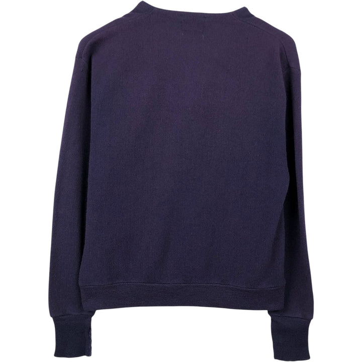 70s-80'S Pinnacle knit cardigan, made in USA, men's size XL equivalent, vintage. unclear purple type Vintage Second Hand