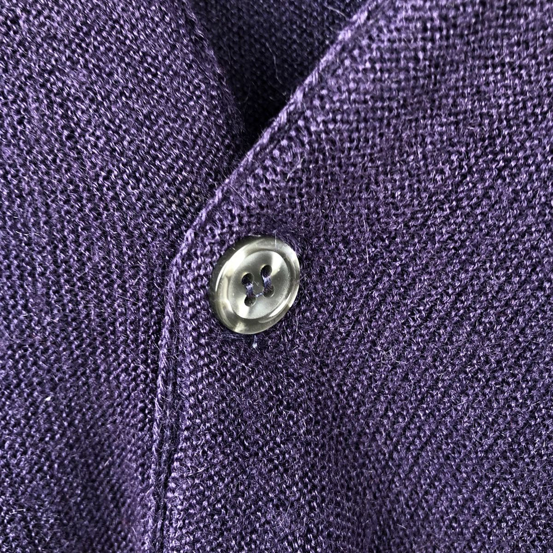 70s-80'S Pinnacle knit cardigan, made in USA, men's size XL equivalent, vintage. unclear purple type Vintage Second Hand